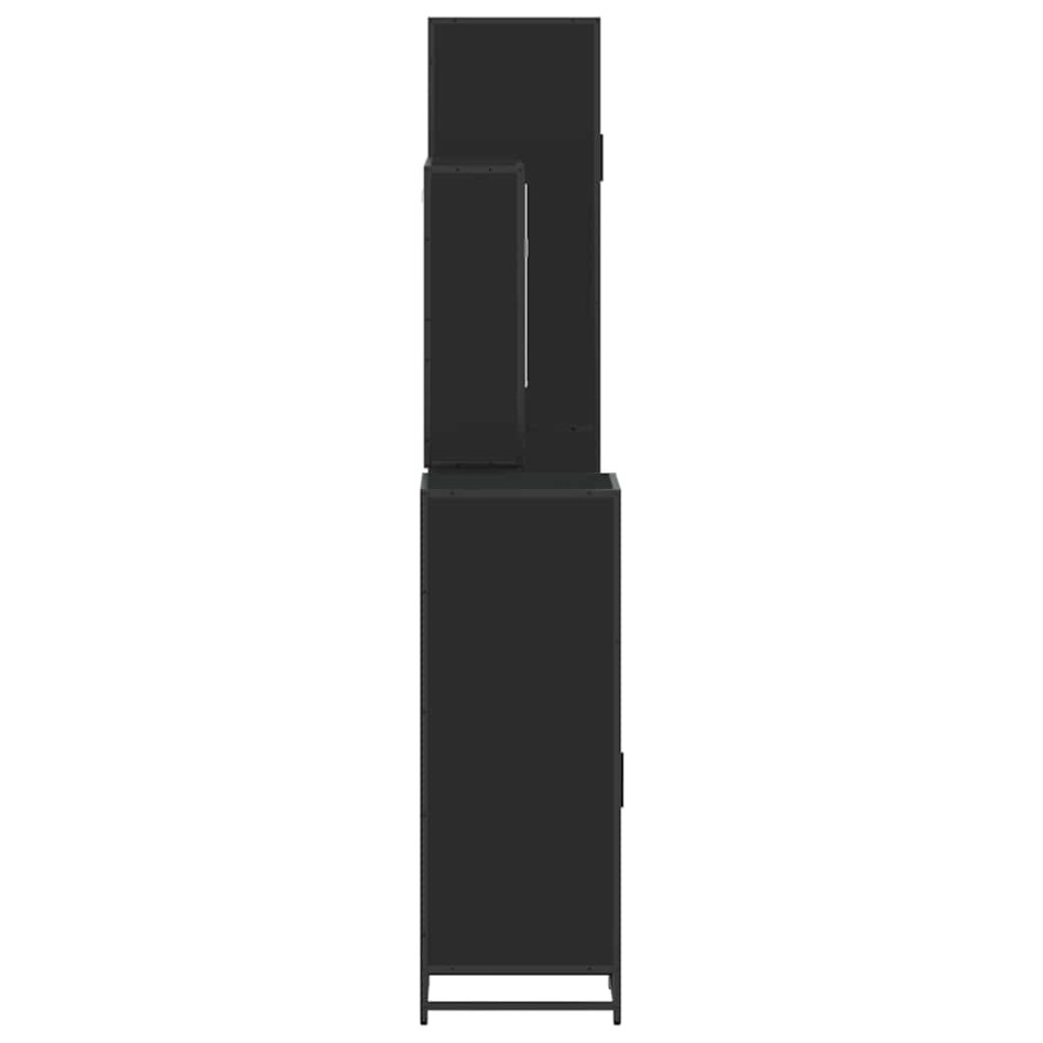 Juego de muebles de baño 4 pzas madera contrachapada