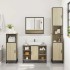 Juego de muebles de baño 4 pzas contrachapada roble