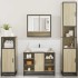 Juego de muebles de baño 4 pzas contrachapada roble