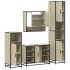Juego de muebles de baño 4 pzas contrachapada roble