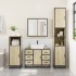 Juego de muebles de baño 4 pzas contrachapada roble