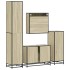 Juego de muebles de baño 4 pzas contrachapada roble