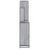 Set de muebles de baño 4 pzas madera contrachapada gris