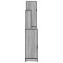 Set de muebles de baño 4 pzas madera contrachapada gris
