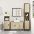 Juego de muebles de baño 4 pzas contrachapada roble
