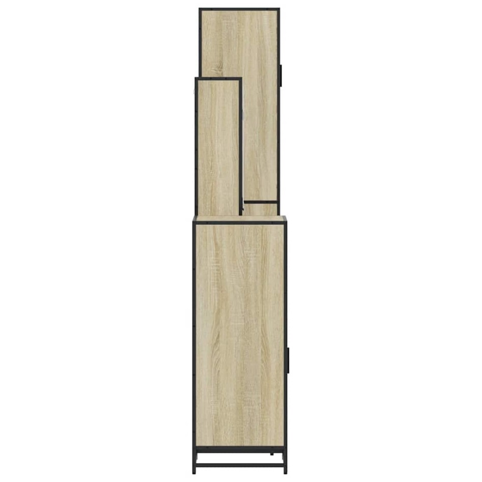 Juego de muebles de baño 4 pzas contrachapada roble