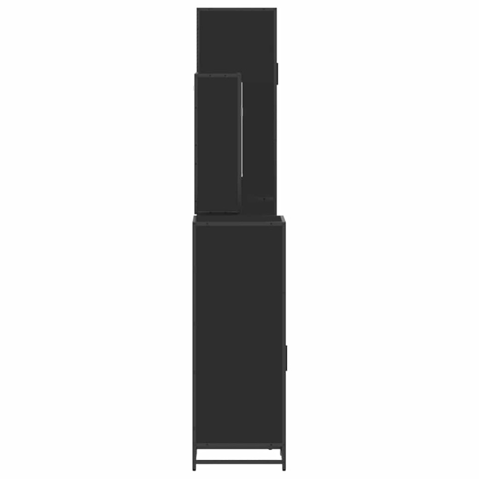 Juego de muebles de baño 4 pzas madera contrachapada