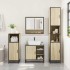 Juego de muebles de baño 4 pzas contrachapada roble