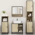 Juego de muebles de baño 4 pzas contrachapada roble