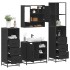 Juego de muebles de baño 4 pzas madera contrachapada
