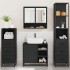 Juego de muebles de baño 4 pzas madera contrachapada