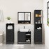 Juego de muebles de baño 4 pzas madera contrachapada