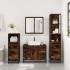 Set de muebles baño 4 pzas madera contrachapada roble