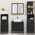 Juego de muebles de baño 4 pzas madera contrachapada