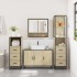 Juego de muebles de baño 4 pzas contrachapada roble