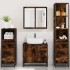 Set de muebles baño 4 pzas madera contrachapada roble