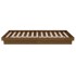 Estructura de cama madera maciza marrón miel 75x190