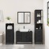 Juego de muebles de baño 4 pzas madera contrachapada