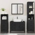 Juego de muebles de baño 4 pzas madera contrachapada