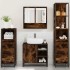 Set de muebles baño 4 pzas madera contrachapada roble