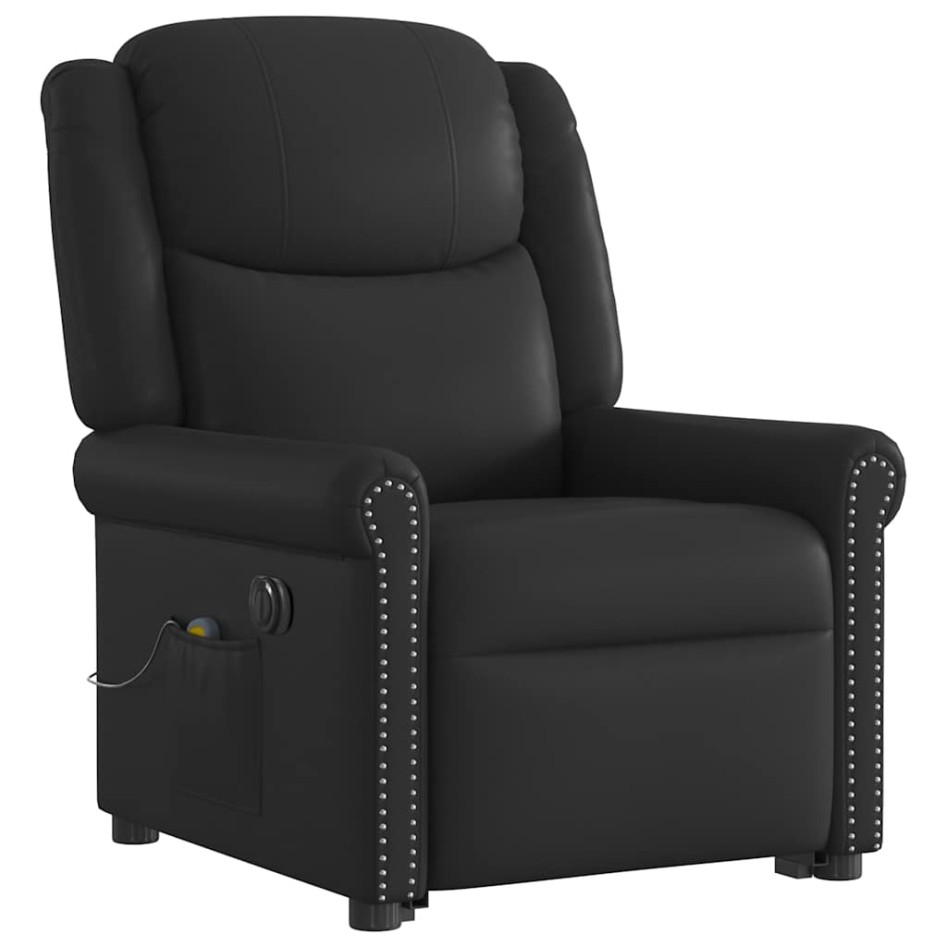 Sillón de masaje elevable eléctrico negro