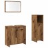 Juego de muebles de baño 3 piezas madera ingeniería