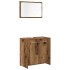 Juego de muebles de baño 3 piezas madera ingeniería