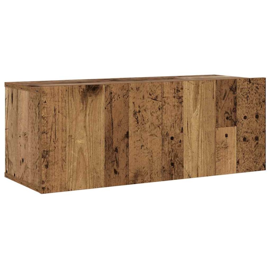 Muebles de TV de pared 6 uds madera vieja madera de