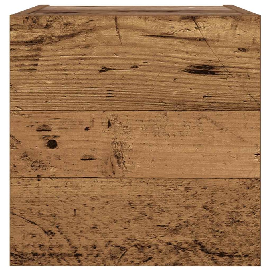 Muebles de TV de pared 6 uds madera vieja madera de