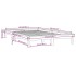Estructura de cama de madera maciza de pino gris 140x190