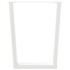 Patas para mesa de comedor forma V 2 uds blanco 70x(72-73,3)