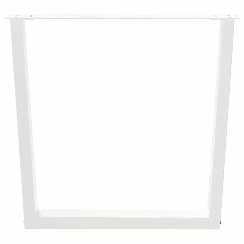 Patas para mesa de comedor en forma de V 2 uds blanco