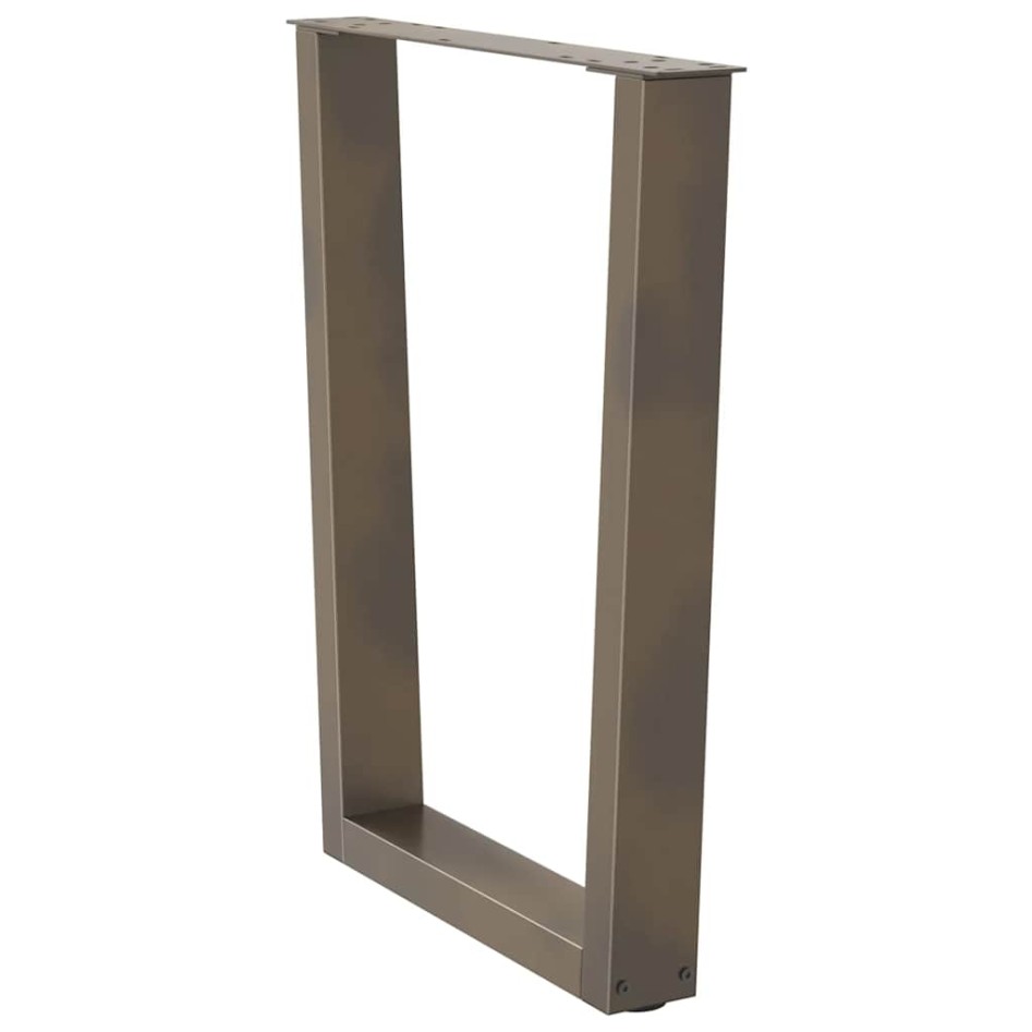 Patas para mesa de comedor en forma de V 3 uds acero