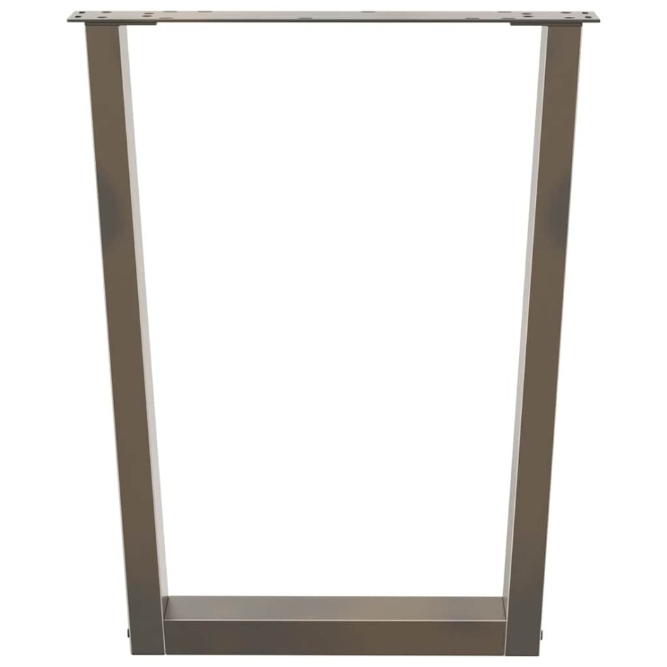 Patas para mesa de comedor en forma de V 3 uds acero
