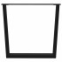 Patas para mesa de comedor en forma de V 3 uds acero