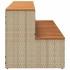 Escalón bañera hidromasaje beige 100x50x50,5 cm ratán