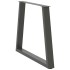 Patas para mesa de comedor en forma de V 3 uds antracita