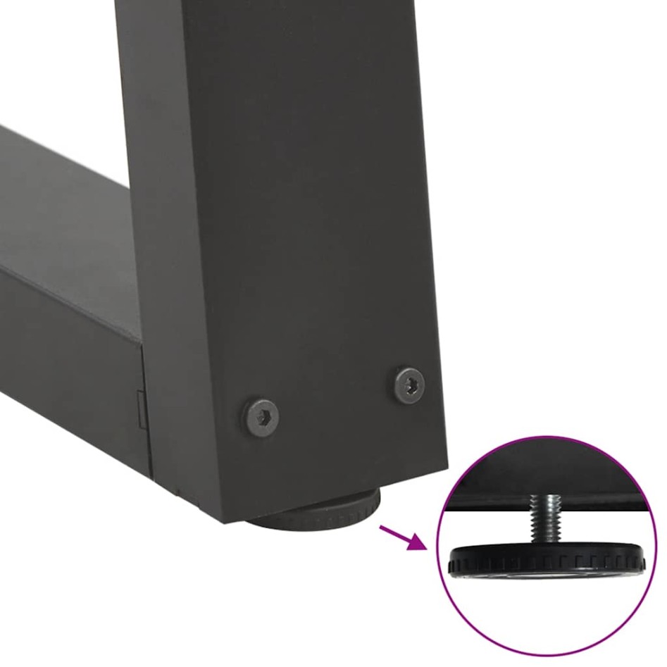 Patas para mesa de comedor en forma de V 3 uds antracita