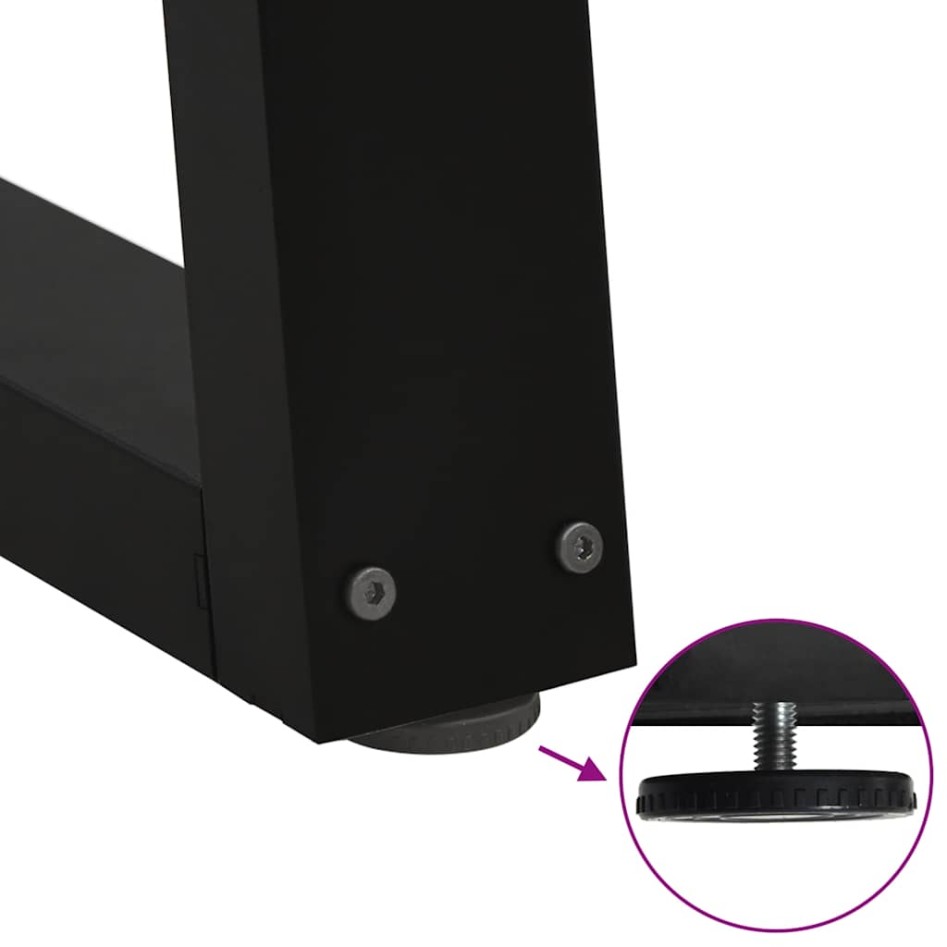 Patas para mesa de comedor en forma de V 3 uds acero