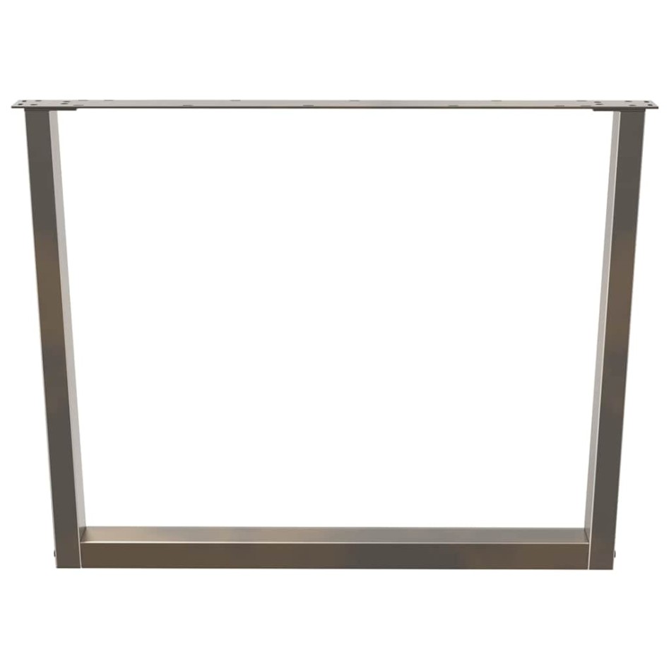 Patas para mesa de comedor en forma de V 3 uds acero