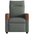 Sillón de masaje reclinable de tela gris