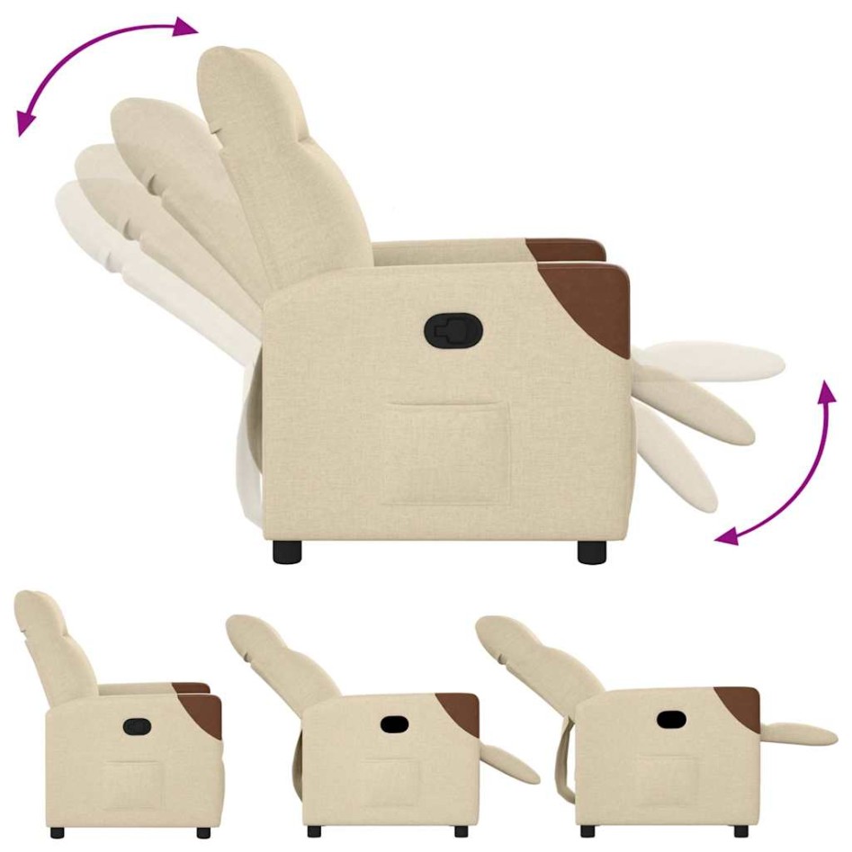 Sillón reclinable de tela