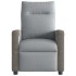 Sillón reclinable de tela gris