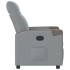 Sillón reclinable de tela gris