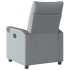 Sillón reclinable de tela gris