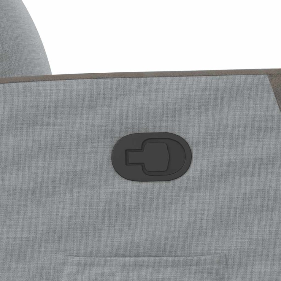 Sillón reclinable de tela gris