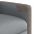 Sillón reclinable de tela gris