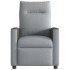 Sillón reclinable de masaje de tela gris