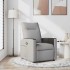 Sillón reclinable de tela gris