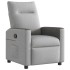 Sillón reclinable de tela gris